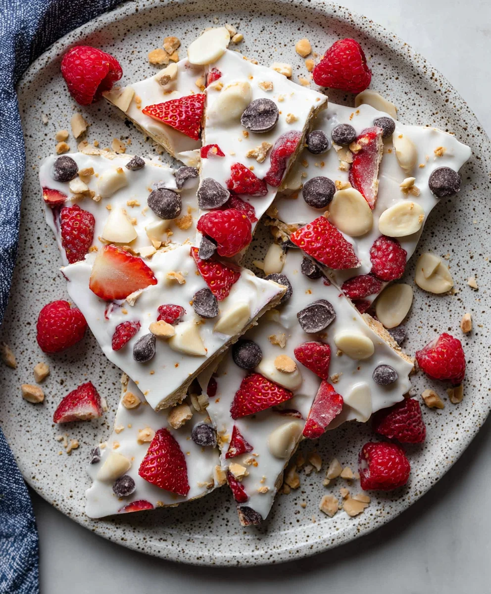Easy Frozen Yogurt Bark Recipe - Healthy Treat