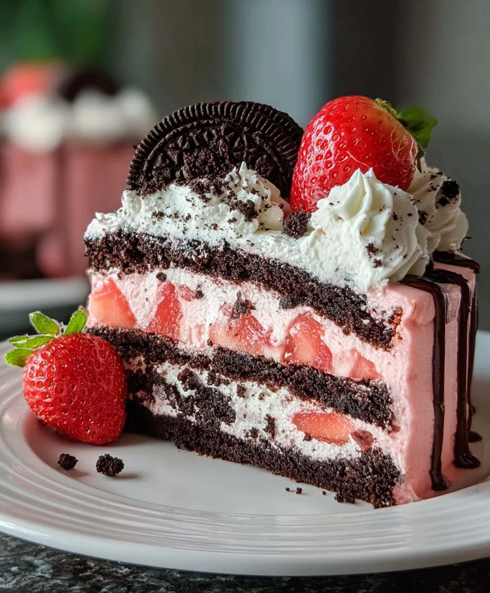 Strawberry Oreo Cake Recipe - Decadent & Delicious