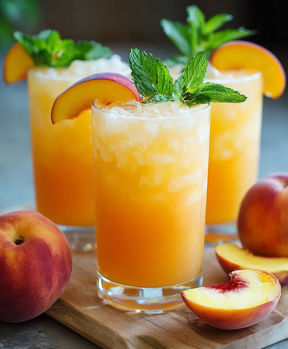 Refreshing Peach Lemonade Recipe-Summer Drink