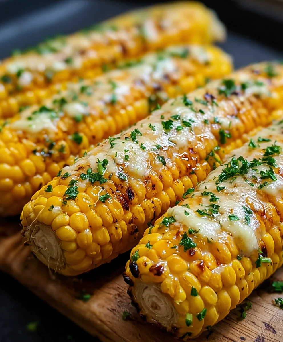 Cheesy Garlic Butter Corn on the Cob Recipe