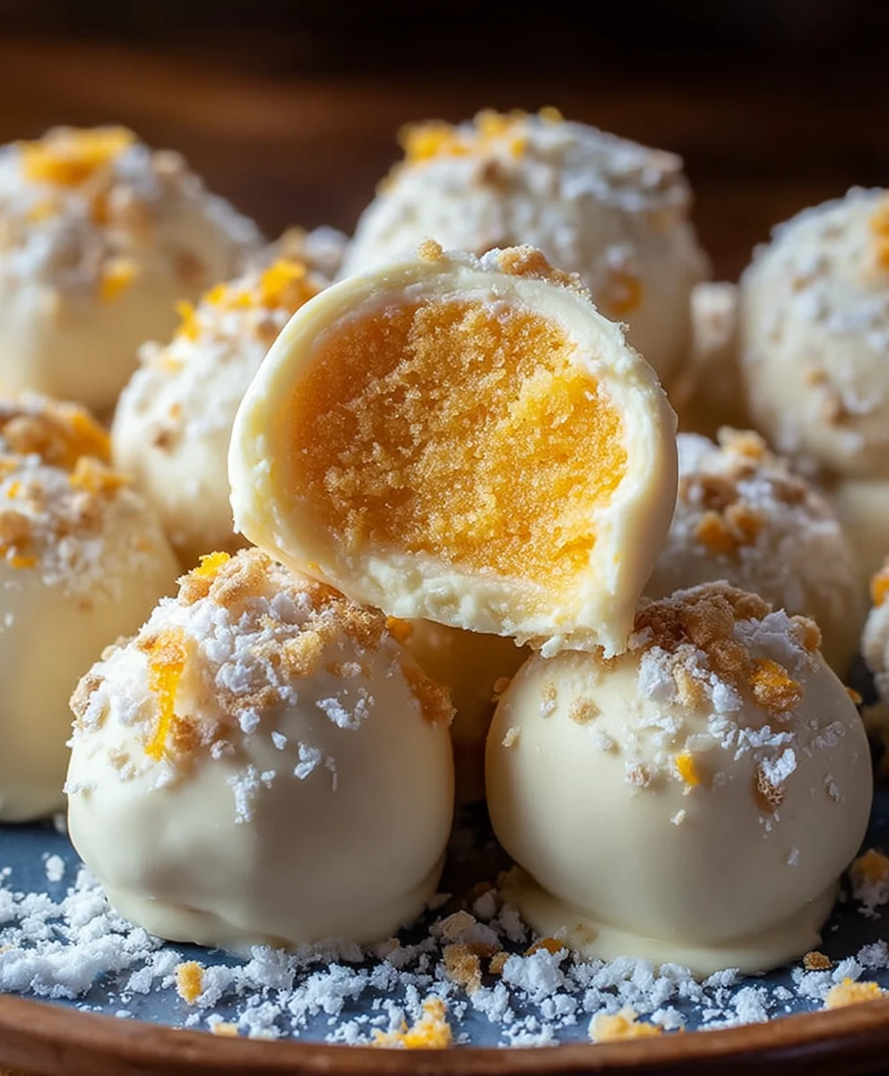 White Chocolate Orange Truffles-Creamsicle Flavor