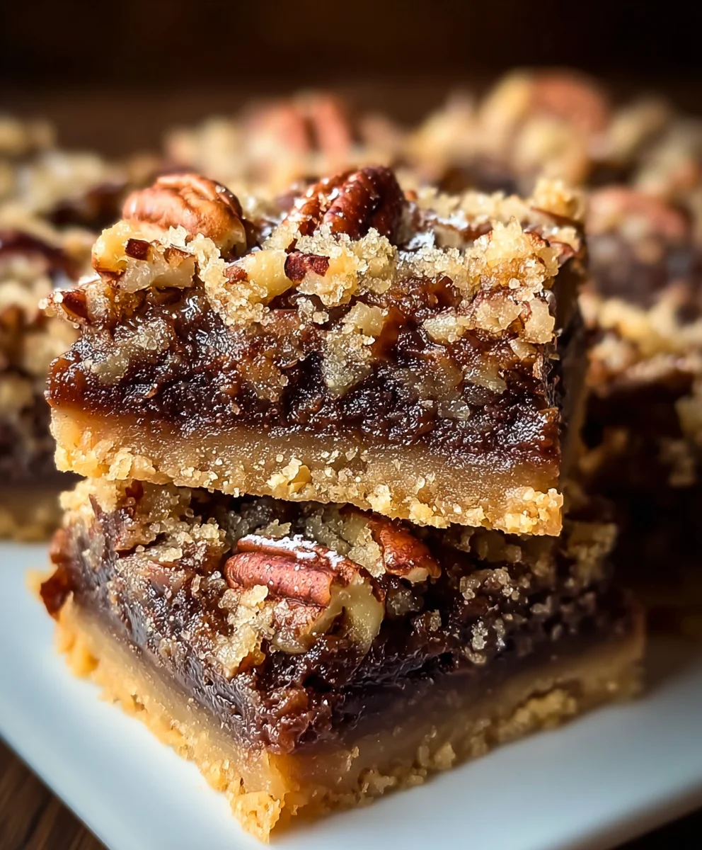 German Chocolate Pecan Pie Bars - Irresistible Treat