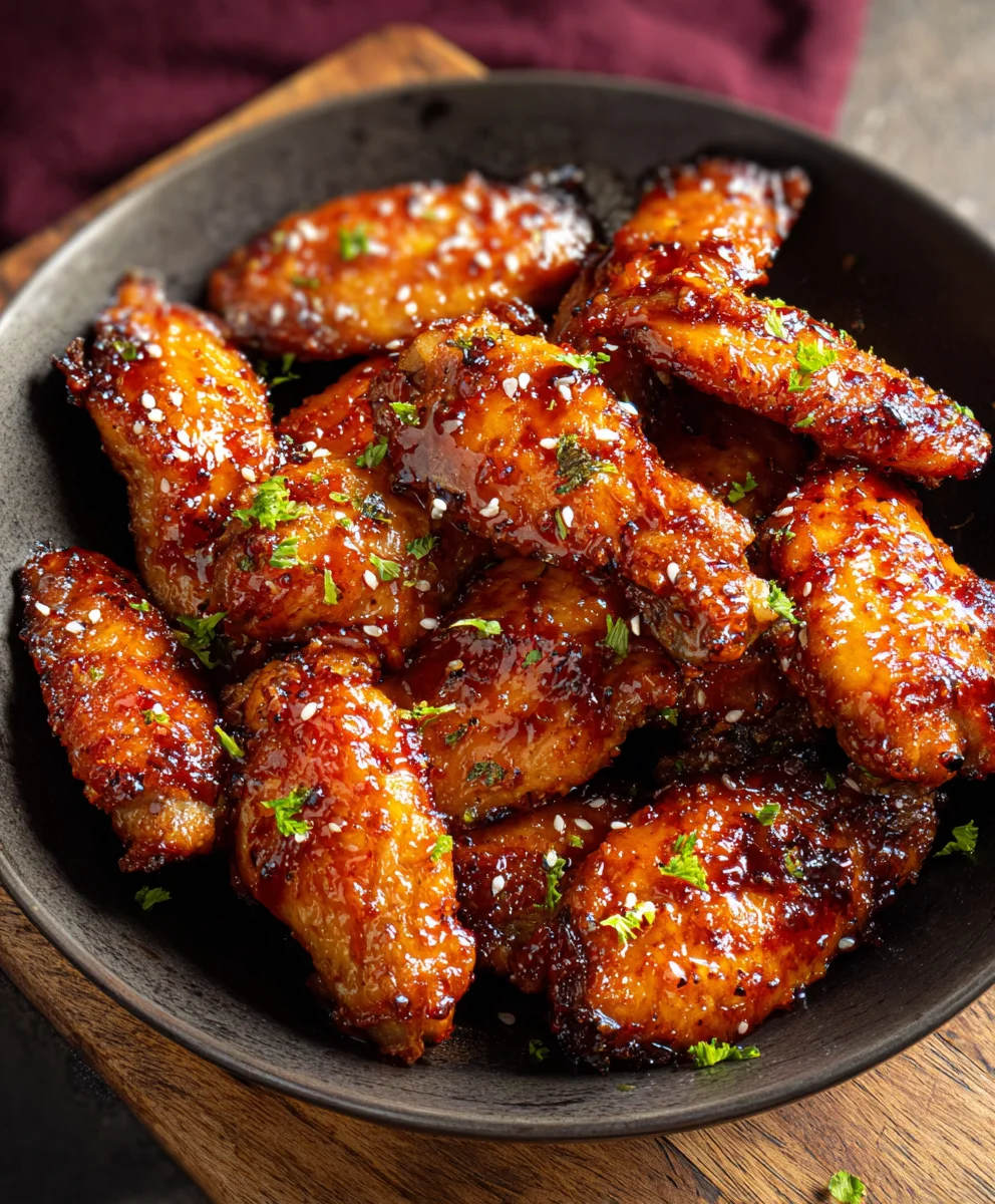 Honey Garlic Chicken Wings Recipe-Easy & Delicious