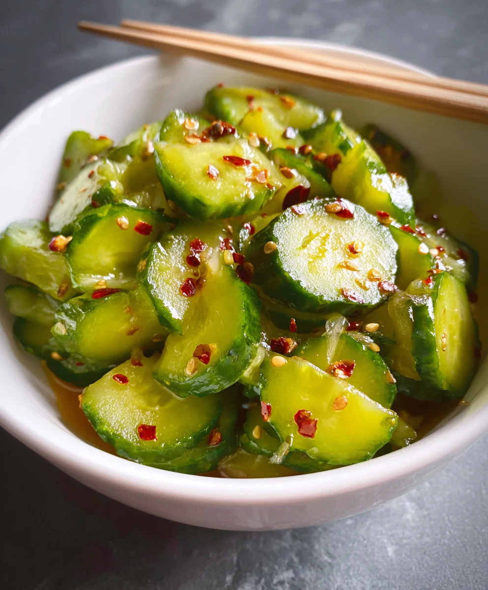 Easy Asian Cucumber Salad- Refreshing & Quick Recipe