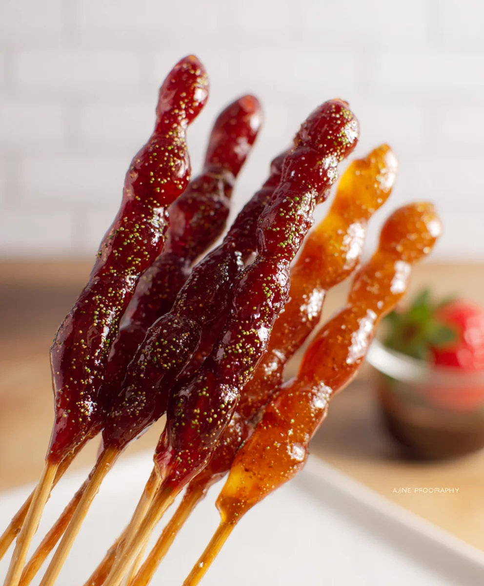 Easy Tanghulu Recipe - Sweet Candied Fruit Skewers