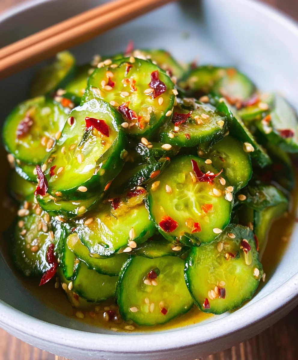 Easy Asian Cucumber Salad- Refreshing & Quick Recipe