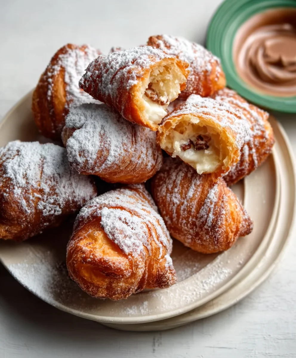 Fried Croissant Beignets- Crispy Sweet Pastry Delight