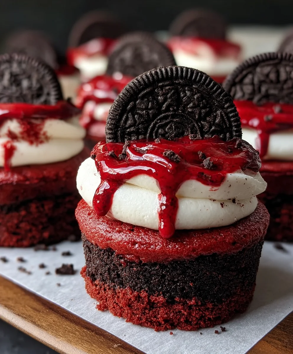 Mini Red Velvet Oreo Cheesecakes Recipe