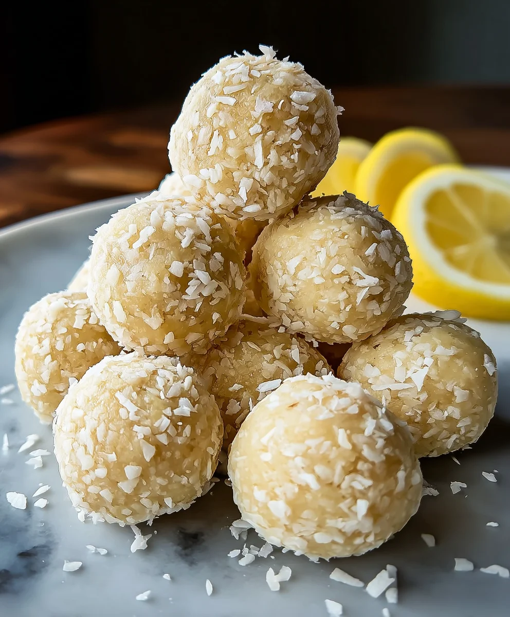 Lemon Coconut Protein Balls - Easy & Delicious Snack