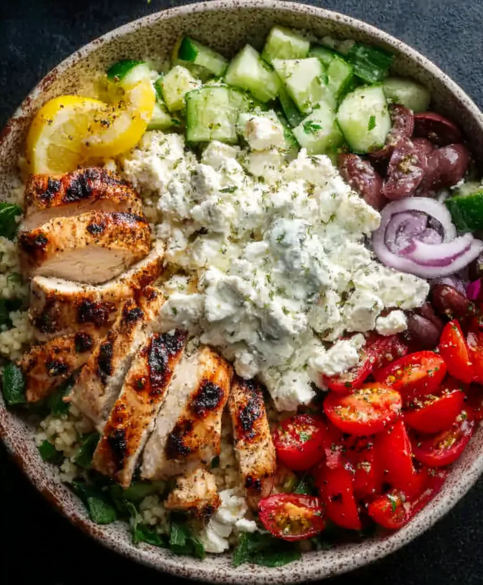 Easy Greek Chicken Bowls- Flavorful & Healthy Meal