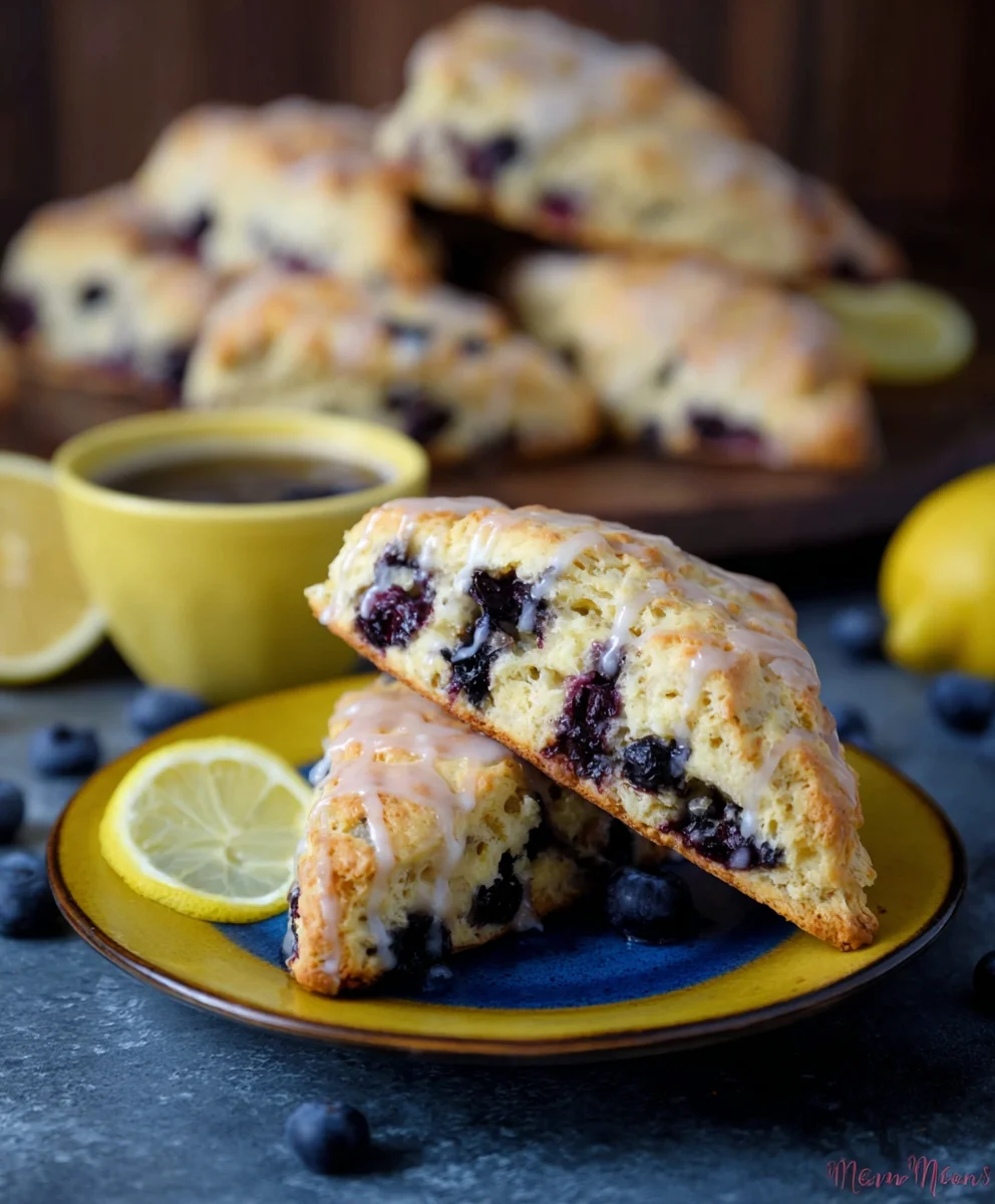 Sourdough Blueberry Lemon Scones- Easy Discard Recipe
