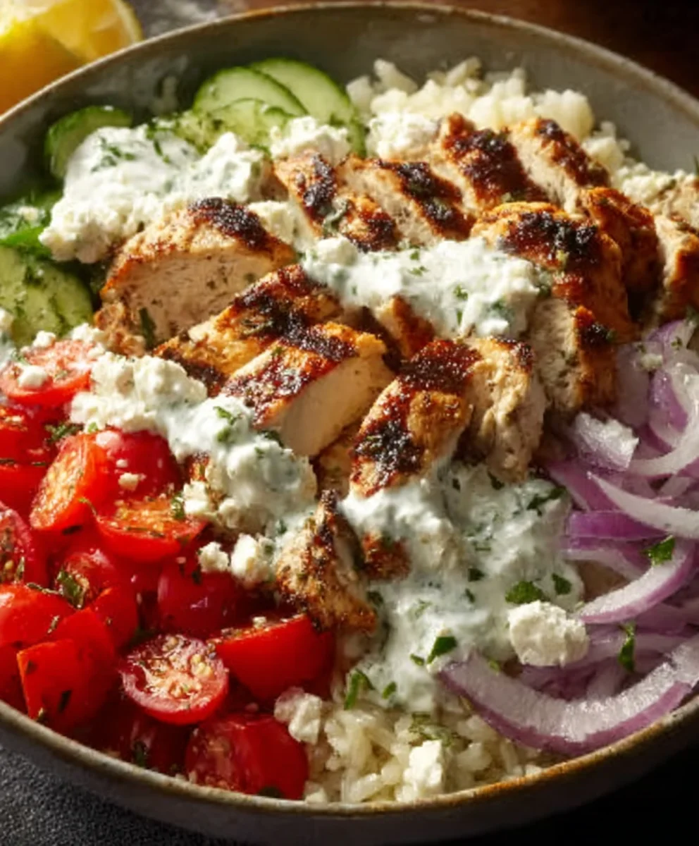 Easy Greek Chicken Bowls- Flavorful & Healthy Meal