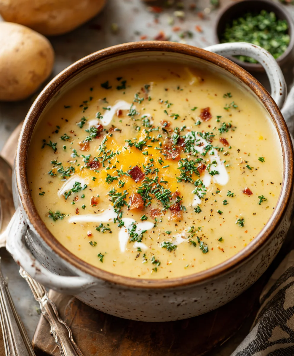 Outback-Style Beef Potato Soup - Rich & Creamy