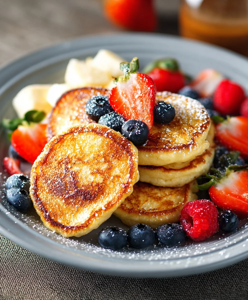 Fluffy Cottage Cheese Pancakes - Easy Breakfast Recipe