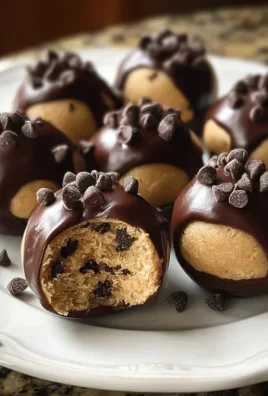 Chocolate-Dipped Cookie Dough Bites
