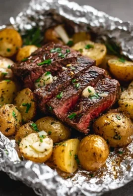 Garlic Steak & Potato Foil Packs