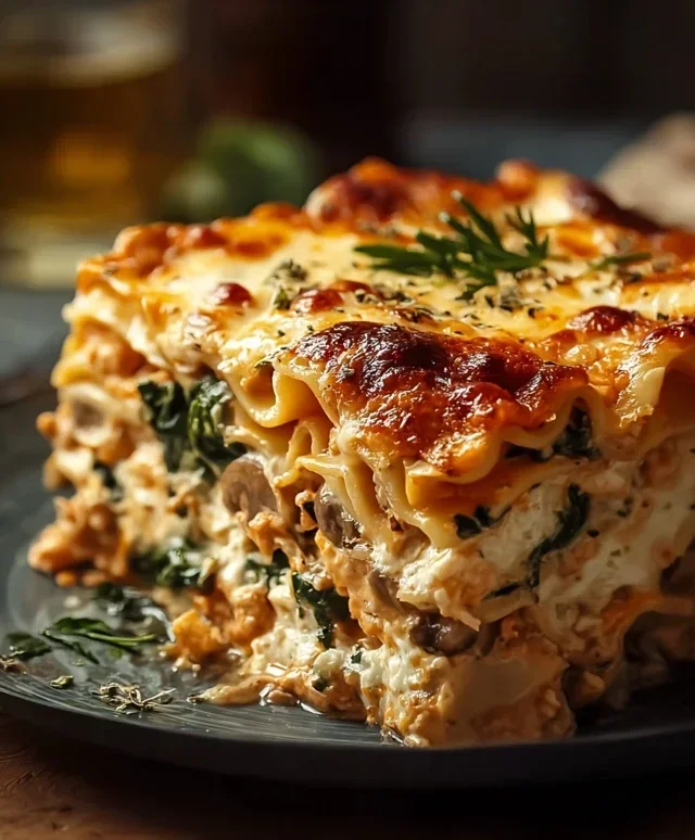 Mushroom And Spinach Lasagna Recipe