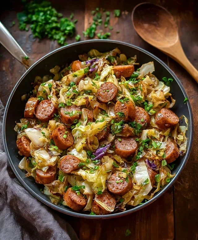 Easy Sausage and Cabbage Stir Fry