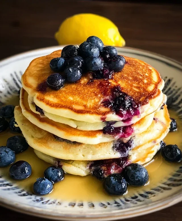 Lemon Blueberry Pancakes
