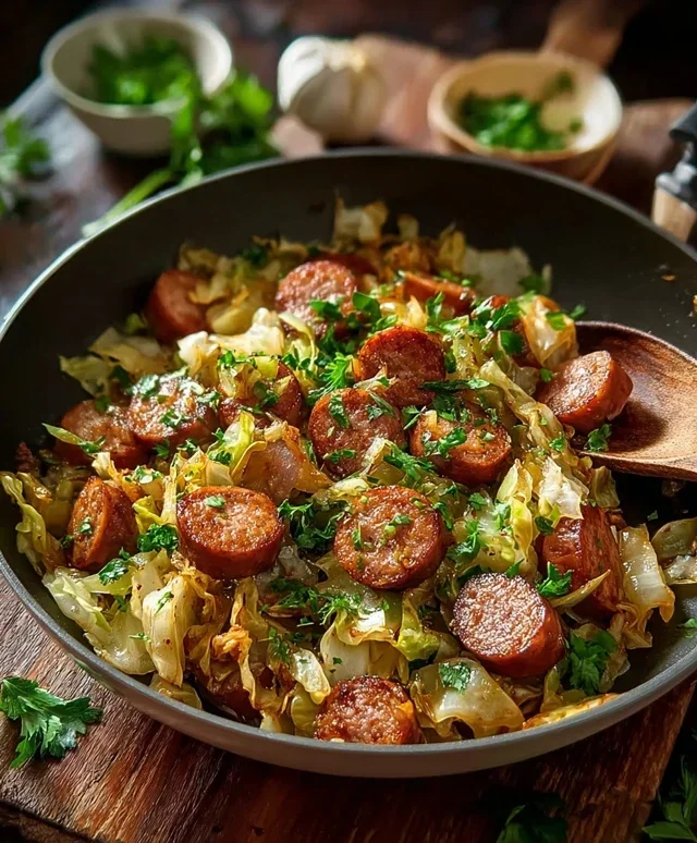 Easy Sausage and Cabbage Stir Fry
