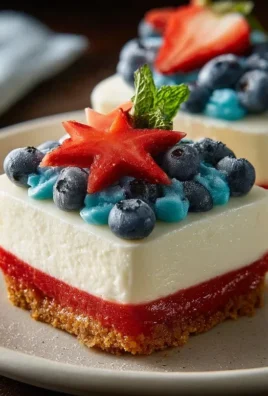 No Bake Patriotic Cheesecake