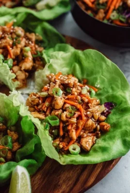 Thai Chicken Lettuce Wraps