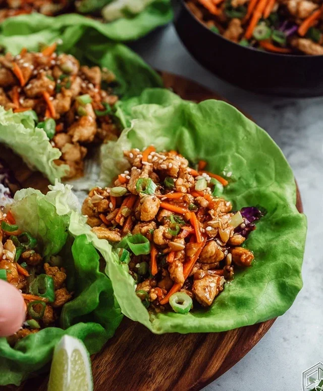 Thai Chicken Lettuce Wraps
