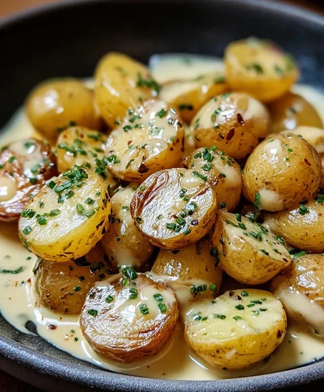 Creamy Garlic Sauce Potatoes