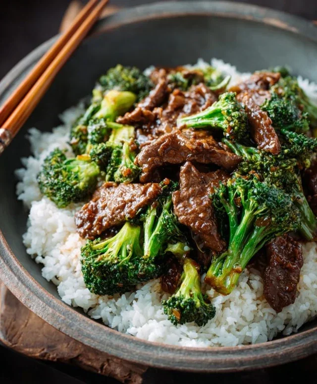 Chinese Beef and Broccoli (牛肉炒西兰花)