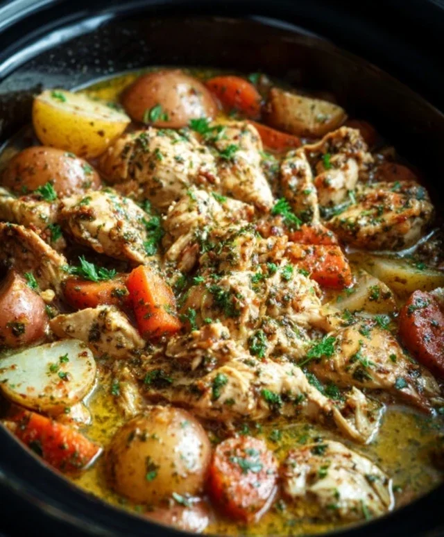 Garlic Butter Chicken Crockpot Recipe: 6-Hour Magic for Tender Bliss