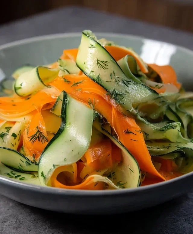 Carrot and Cucumber Ribbon Salad