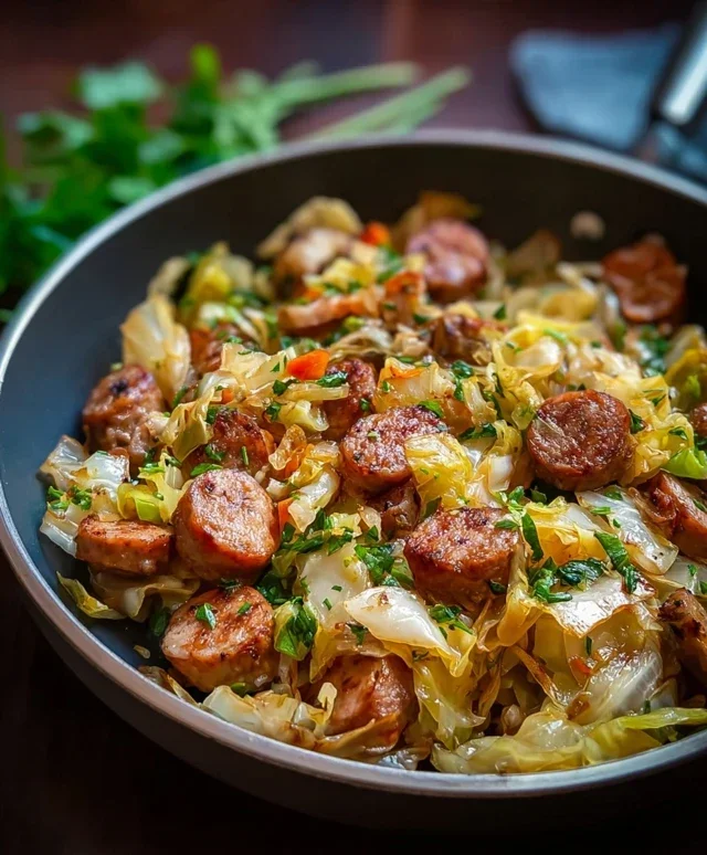 Easy Sausage and Cabbage Stir Fry