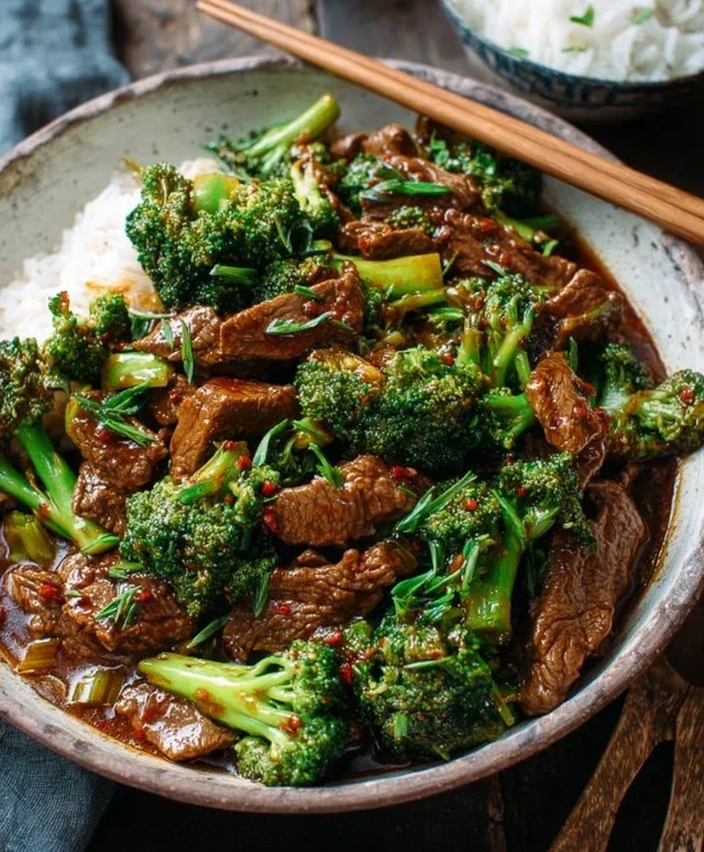 Chinese Beef and Broccoli (牛肉炒西兰花)
