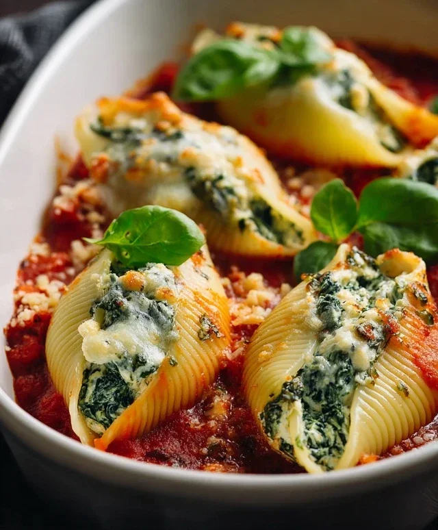 Spinach and Ricotta Stuffed Shells Recipe