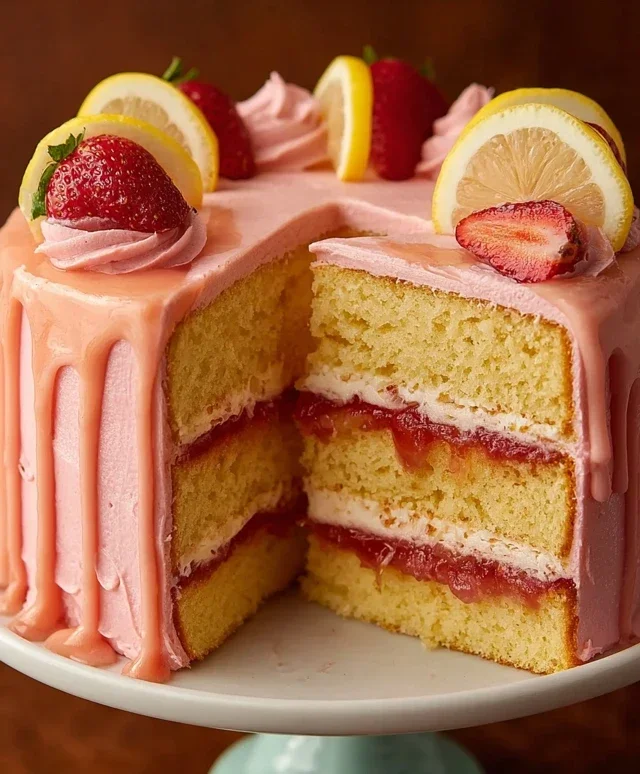 Strawberry Lemonade Cake