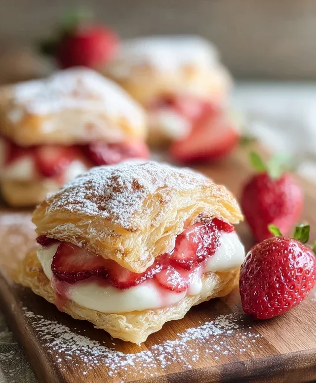 Strawberry Flaky Puffs