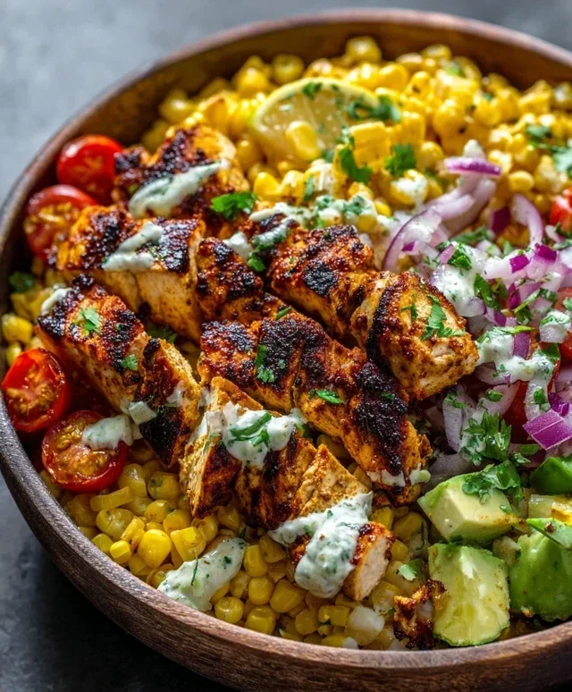 Tasty Street Corn Chicken Bowl