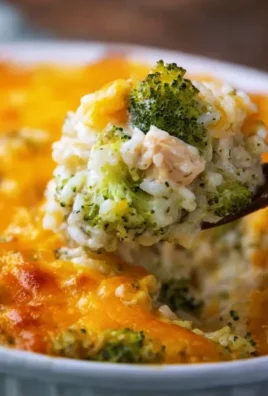 Creamy Chicken Broccoli Rice Cheese Casserole