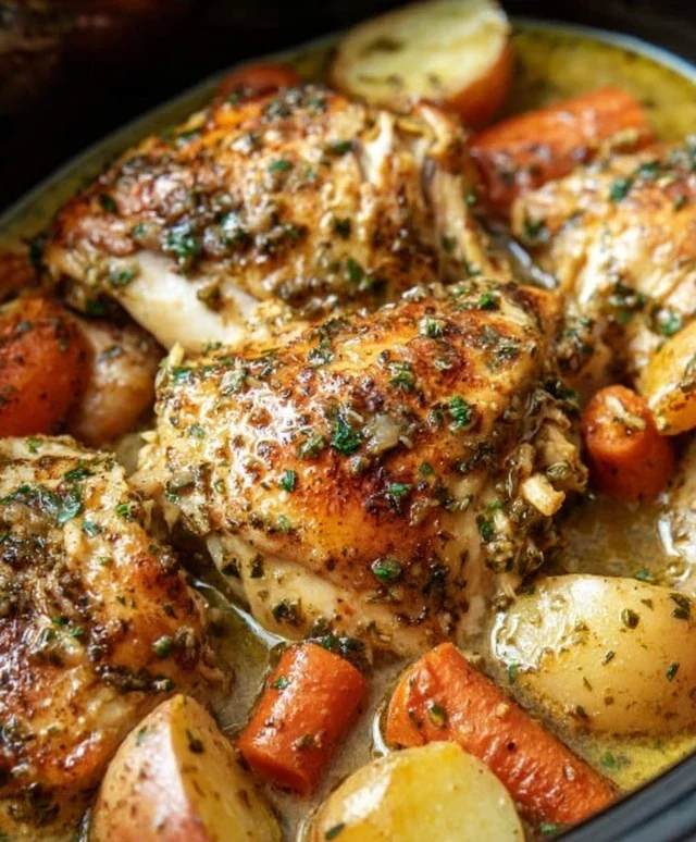 Garlic Butter Chicken Crockpot Recipe: 6-Hour Magic for Tender Bliss