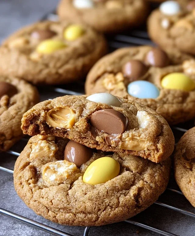 Brown Butter Cadbury Egg Cookies