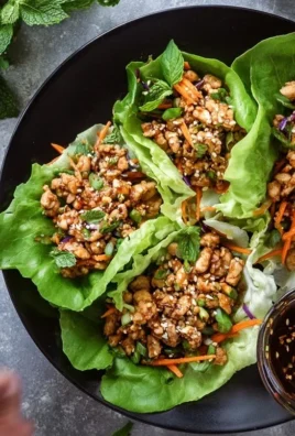 Thai Chicken Lettuce Wraps