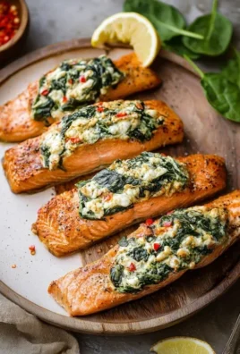Stuffed Salmon With Spinach & Feta (30 minutes!)