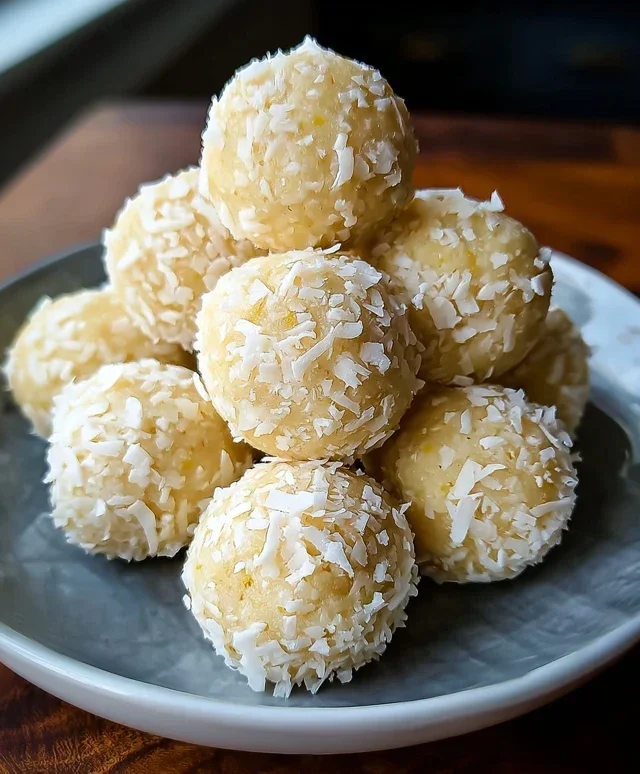 Lemon Coconut Protein Balls