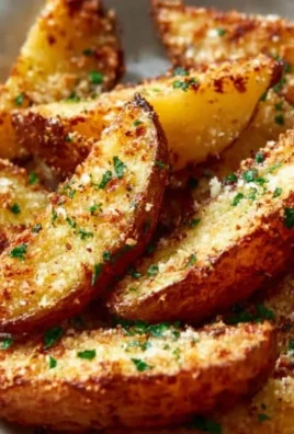 Baked Garlic Parmesan Potato Wedges