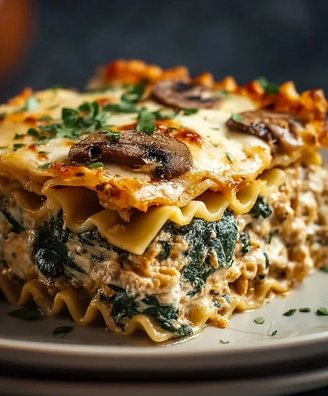 Mushroom And Spinach Lasagna Recipe