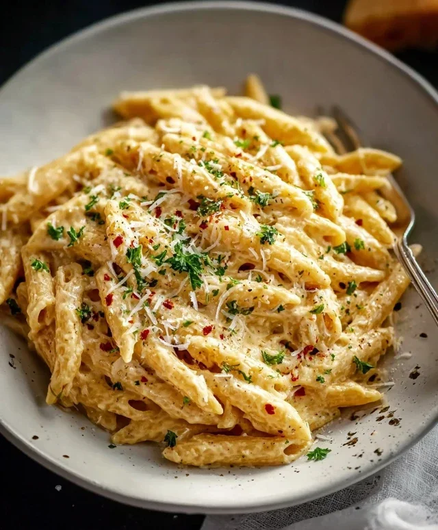 One Pot Creamy Garlic Pasta (Just 20 Minutes!)
