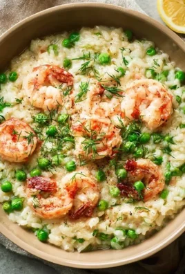 Shrimp Risotto with Peas