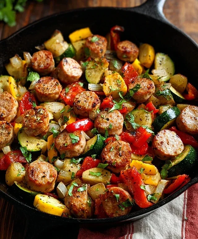 Sausage and Veggies Skillet