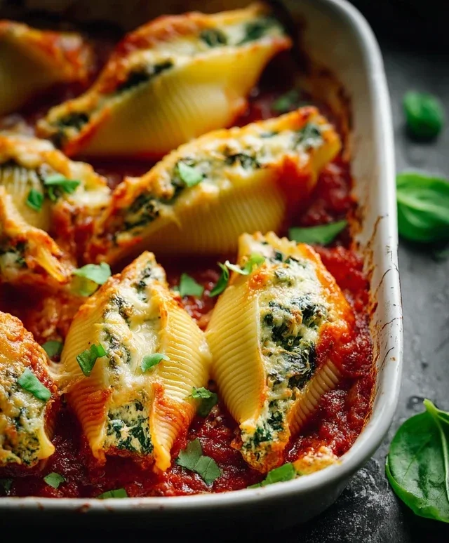 Spinach and Ricotta Stuffed Shells Recipe