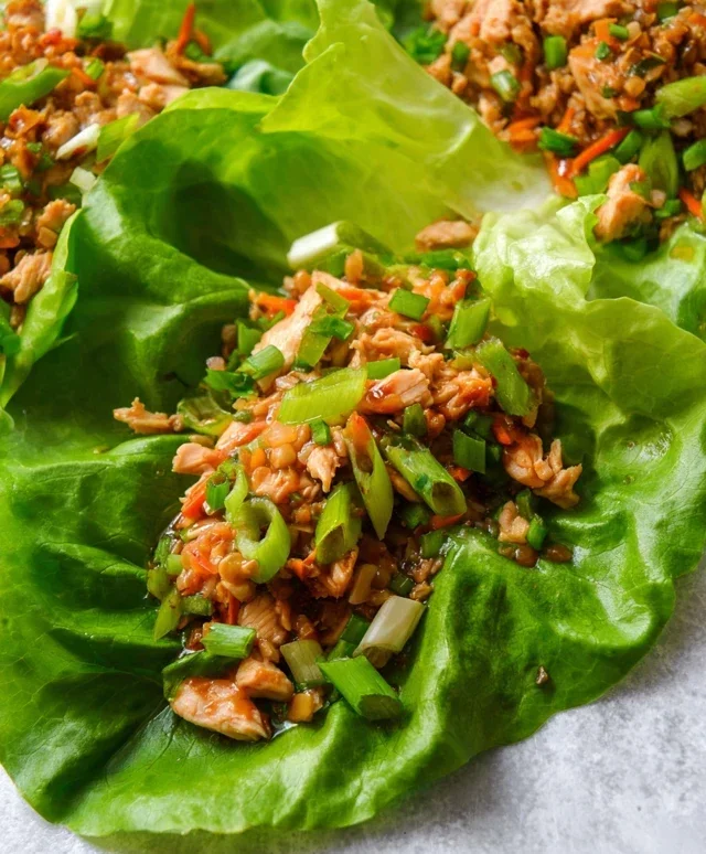 Asian chicken lettuce wraps recipe (Whole30, Pnon-non-non-alcoholic alternativeic non-alcoholic aleo, Low Carb)
